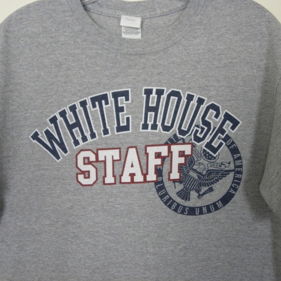 Graphic T shirt White House Staff size M Gray - Picture 2 of 8